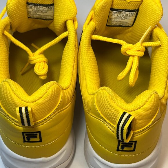 FILA Men's Sneaker- Ray Repeat,Yellow/White - Picture 8 of 12